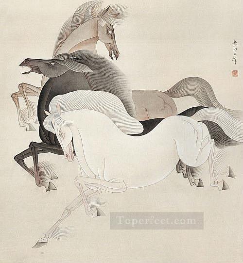 Feng cj Chinese horses Oil Paintings
